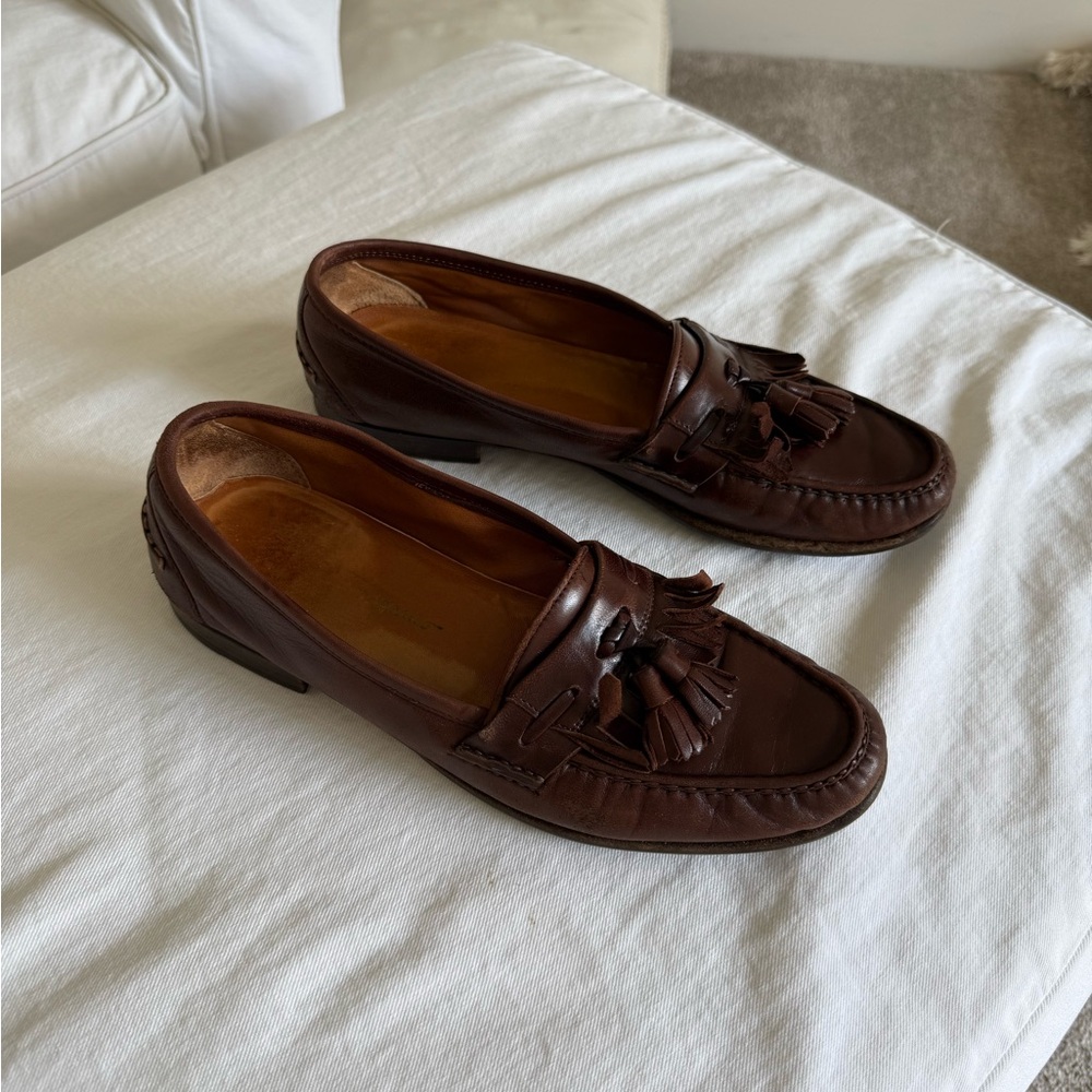 Salvatore Ferragamo Dark Brown Tassel Loafers
